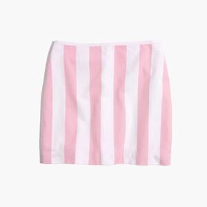 Madewell Gamine Mini Skirt in Cara Stripe Pink White // Size 14‎ XL